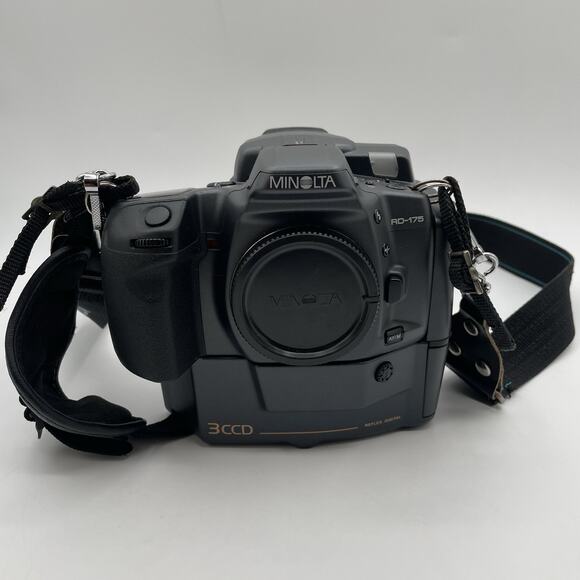 1995 Minolta RD-175 Camera w/ 3 Filters & 3 Lens & 3500xi FLASH, untested - Picture 2 of 12